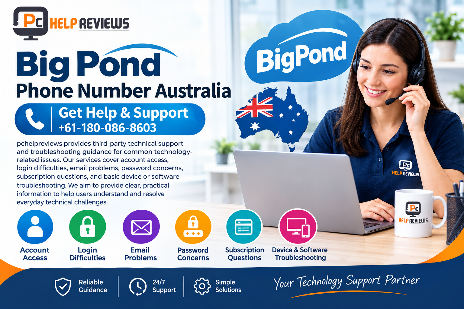 BigPond Phone Number Australia +611800868603: ThirdParty Help for Common Email & Account Issues